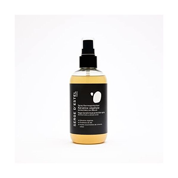 SERGE DESTEL PARIS Lotion Cheveux Lisses 200ml Répare et Restructure la Fibre Capillaire Apporte Brillance aux Cheveux Formu