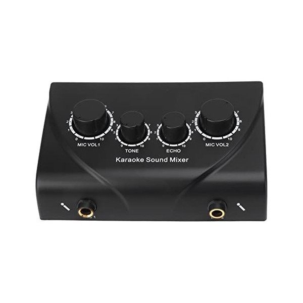 Mélangeur de Son Portable, Mini Mélangeur de Son Stéréo Bénéficiant dun karaoké 50Hz 60Hz AC 100-240V pour les Réunions de F