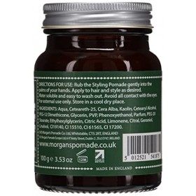 MORGAN Morgans Matt Pomade Low Shine/Firm Hold 100G, noir, standard