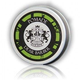Dear Barber Mens Hair Styling Pomade, Flexible and High Shine Finish, Travel Size Tin 20ml