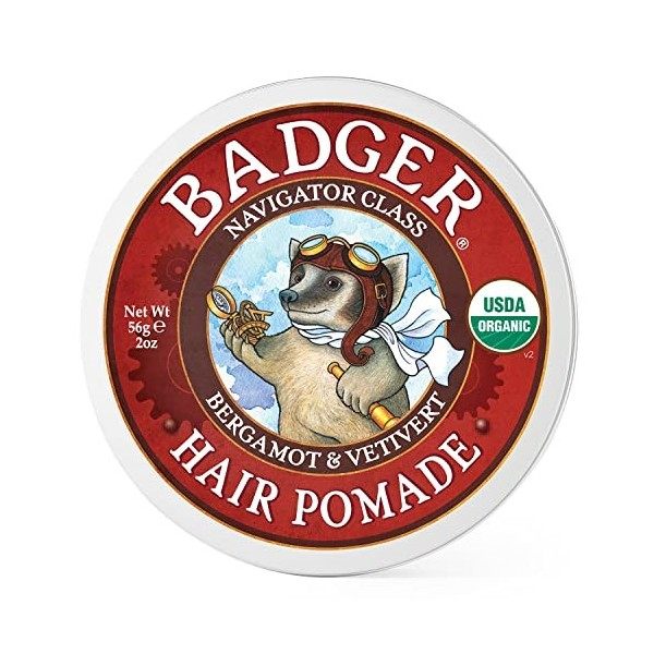 Badger Man Care Hair Pomade, 2 oz tin by Badger
