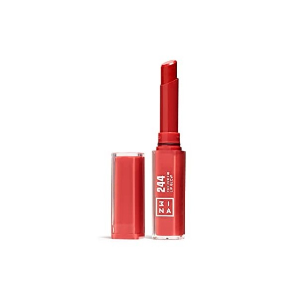 3INA MAKEUP - The Color Lip Glow 362 - Rose Doux - Rouge à Lèvres Rose Doux avec Beurre de Karité pour Nourrir les Lèvres- Ba