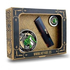 HEY JOE - Kit de survie Pomade MATT | Kit pommade MATE contient la pommade 100 ml, 15 ml. et notre peigne de poche fait à la 