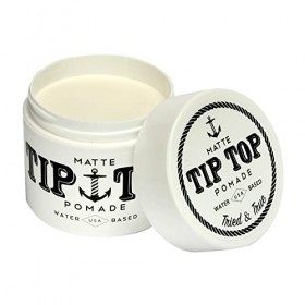 TipTop Tip Top Matte à base deau moyenne Tenir Pommade 4,25 oz blanc