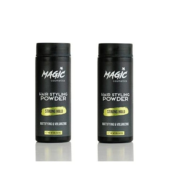 Magic Cosmetics Hair Powder Men | Unisex Root Hair Styling Powder | Matt Look | Anti-Gravity Powder Styler | Invisible Textur