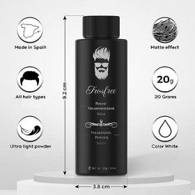 TROSFREE: Poudre Coiffante Homme 20g - Poudre Cheveux Homme et Femme - Poudre Volume Cheveux - Poudre Texturisante Cheveux