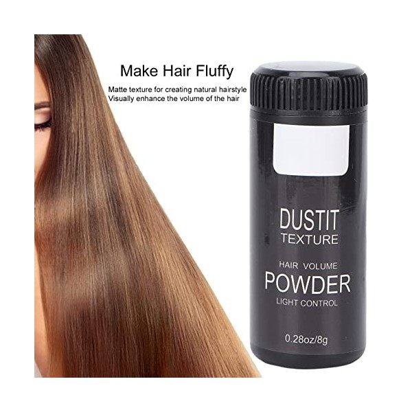 Poudre pour Cheveux, 0,3 Oz, Poudre Volumisante Mate, Contrôle de Lhuile, Poudre de Cheveux Texturisante, Outil de Coiffure,