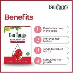 Poudre de fleur dhibiscus pour cheveux | 100 % naturel et à base de plantes | – 100 g, paquet de cheveux