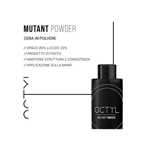 OCTYL Mutant Powder | Cire en poudre professionnelle | Finition Mate | La texture et la tenue dont vous avez besoin | 22 gr.