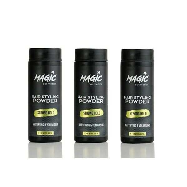 Magic Cosmetics Hair Powder Men | Unisex Root Hair Styling Powder | Matt Look | Anti-Gravity Powder Styler | Invisible Textur