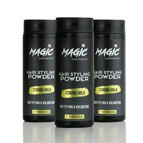 Magic Cosmetics Hair Powder Men | Unisex Root Hair Styling Powder | Matt Look | Anti-Gravity Powder Styler | Invisible Textur