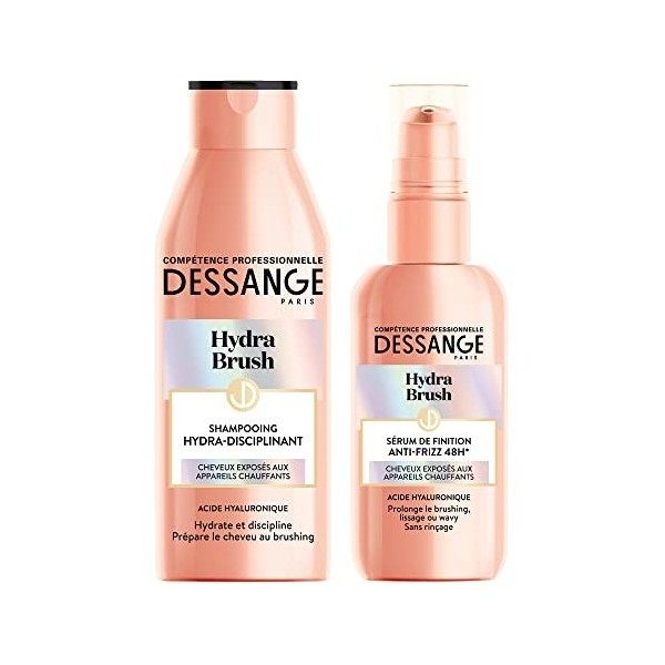 Dessange - Sérum de Finition Anti-Frisottis 48H - Formule Enrichie à lAcide Hyaluronique - Pour Tous Types de Cheveux - Hydr