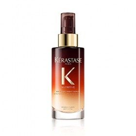 Kérastase, Nutritive, Sérum de Nuit Sans Rinçage, Nourrissant & Lissant, Pour Cheveux Secs, 8H Magic Night Serum, 90 ml