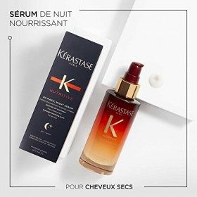 Kérastase, Nutritive, Sérum de Nuit Sans Rinçage, Nourrissant & Lissant, Pour Cheveux Secs, 8H Magic Night Serum, 90 ml