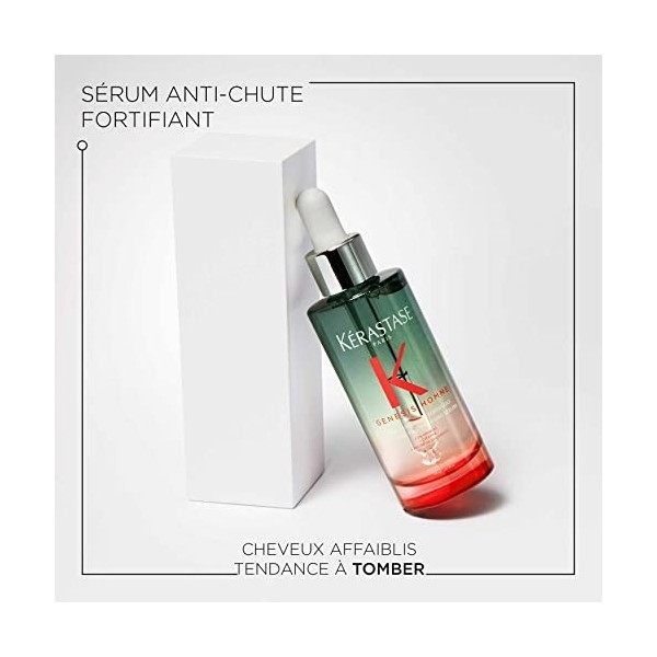 Kérastase, Genesis Homme, Sérum Anti-Chute à lAminexil, Soin Sans Rinçage, Pour Cheveux Affaiblis & Affinés, Sérum Anti-Chut