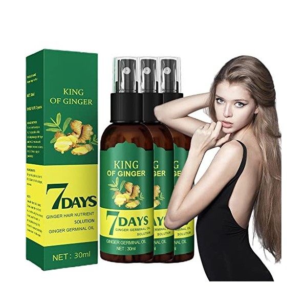 Shouga Kingu Hair Growth Oil - 7 Days Ginger Germinal Oil, 7 Day Ginger Germinal Serum Essence Oil Loss Treatment Growth Hair