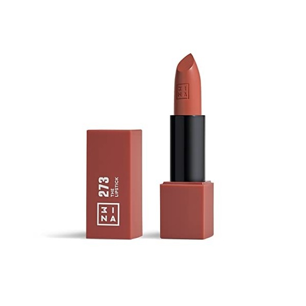 3INA MAKEUP - Vegan - The Lipstick 584 - Nu Léger Brillant - Rouge à Lèvre Texture Crémeuse - Rouge à Lèvres Couleur Ultra-Pi