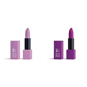 3INA MAKEUP - Vegan - The Purple Kit - The Lipstick 430 + The Lipstick - Lavande - Rouge à Lèvre Texture Crémeuse - Couleur U