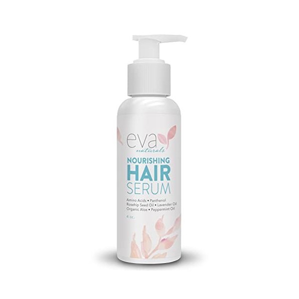 Eva Naturals Sérum Cheveux avec de la Biotine – Sérum Éclat Revitalisant et Nourrissant pour Cheveux Entièrement Naturel – Sé