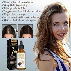 xiaoxin Sérums assombrissants pour Les Cheveux | Ganoderma Nutrient Hair Darkening Sérums | Lessence Anti-Cheveux Gris de 30