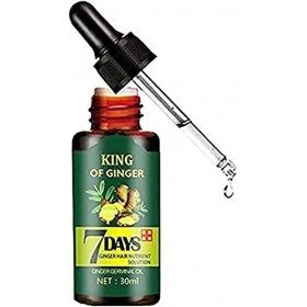 Dzhzuj 3pcs Hair Regrow 7 Day,Ginger Essential Oil,Ginger Germinal Serum Essence Oil Loss Treatement Growth for Men Women, 30