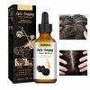 Sérum Cheveux Anti-gris Anti Greying Hair Serum Anti Grey Hair Serum Mélanine Cheveux Blanc Gris pour Homme Femme 30ml