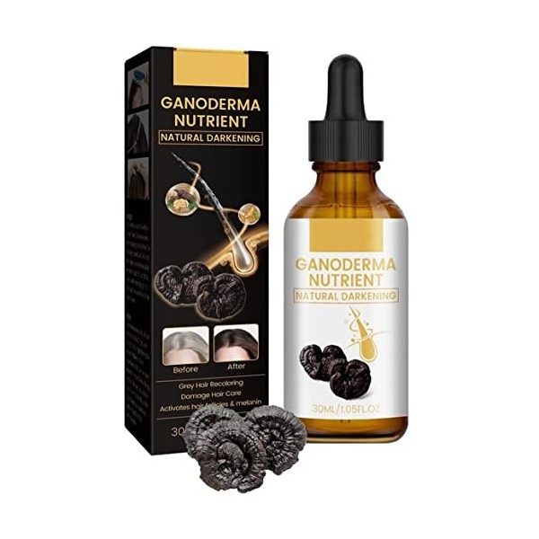 DARKA Anti-Greying Hair Serum, Hair Darkening Serum, Organic Ganoderma Nutrient Hair Grey Reverse Essence, Anti Greying Hair 