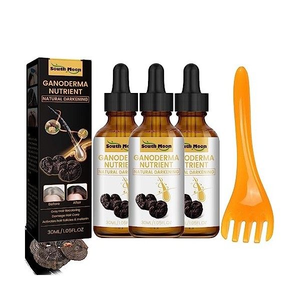 Darka Anti-Greying Hair Serum 3PCS Sérum anti-grisonnement des cheveux Anti Grey Hair Serum,Anti Greying Hair Serum Ganoderma