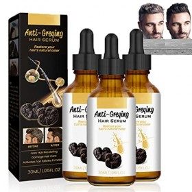 DARKA Anti-Greying Hair Serum - Ganoderma Nutrient Hair Darkening Serum pour récupérer progressivement la couleur et la densi