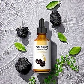 DARKA Anti-Greying Hair Serum - Ganoderma Nutrient Hair Darkening Serum pour récupérer progressivement la couleur et la densi