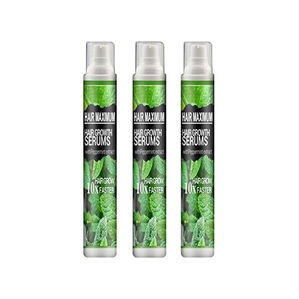 3PCS Hairrebirth Herbal Spray,Spray Dessence pour La Croissance Des Cheveux à Base de Plantes Croissance,Sérum Anti Chute Che