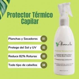 Spray de Protection Chaleur Cheveux - Spray Thermoprotecteur Cheveux Contre Lisseurs, Sèche-cheveux et des Fers à Friser - Pr