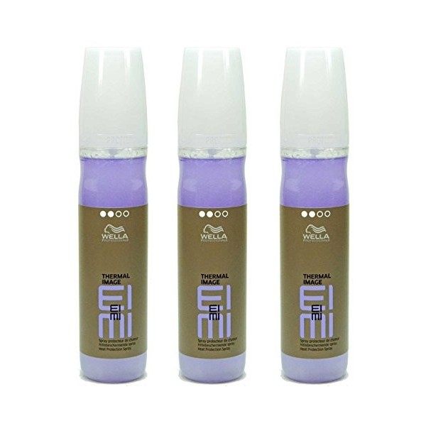 Wella Eimi Thermal Image Lot de 3 Sprays de protection thermique pour coiffage lisse professionnel 150 ml