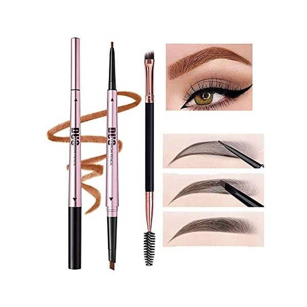 Mihqy Crayon Sourcil, Teinture sourcil, Sourcils Maquillage, Crayon Sourcil Waterproof, Coloration Sourcil, Crayon à Sourcils