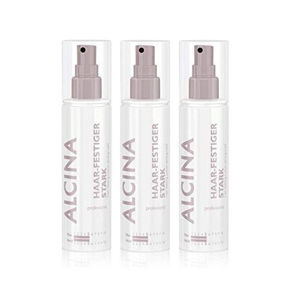 Lot de 3 fixateurs Alcina - Tenue forte - 125 ml