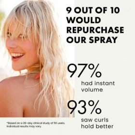 Spray Naturel Au Sel Marin Contient 10x Plus De Sel De La Mer Morte Nourrissant Pour Les Cheveux & Le Cuir Chevelu