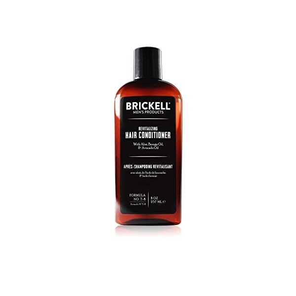 Brickell Mens Products Après-Shampooing Revitalisant – Naturel et Bio 236 mL 