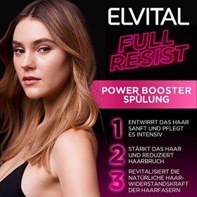 LOréal Paris Elvital Après-shampoing anti-perte de cheveux cassé pour cheveux cassants et cassants avec biotine, aminexil et
