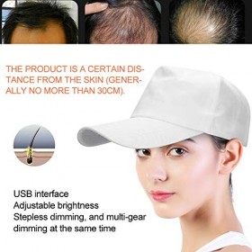 Casque de croissance des cheveux, 94 pièces lampe perles croissance des cheveux chapeau casquette casque dispositif contrôle 