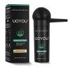 UOYOU Blond foncé,Fibres capillaires pour cheveux clairsemés,Flacon de 27.5 g avec applicateur,Anti-cernes pour la perte de c