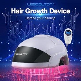LESCOLTON Système de croissance des cheveux, FDA & CE approuvé,capuchon laser dispositif de traitement de la perte de cheveux
