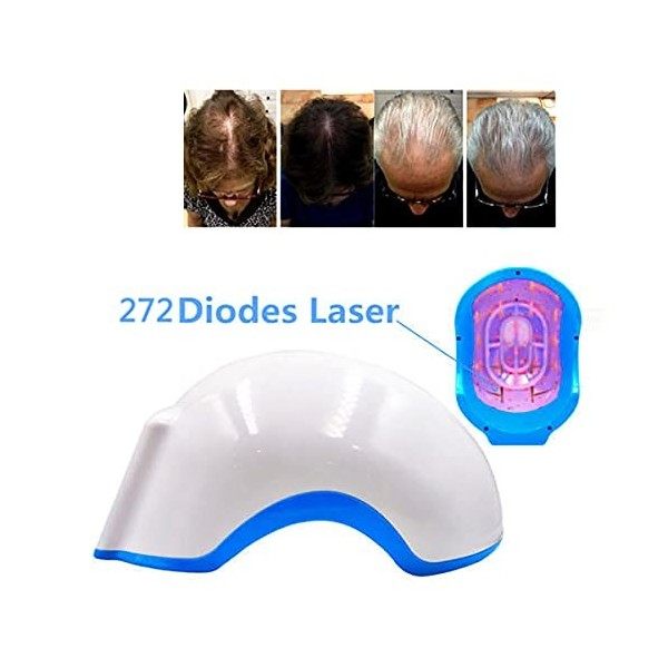 Pro LH272 Casque laser pour traitement de chute de cheveux pour homme et femme Stimule la pousse des cheveux et repousse les 
