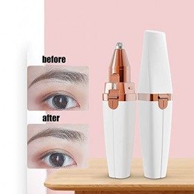 Aautomatic Ocj405 Grattoir électrique USB 2 en 1 pour sourcils et sourcils