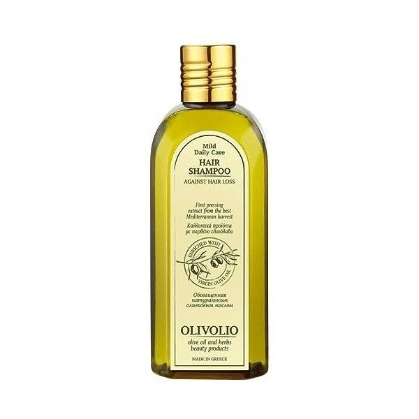 Olivolio Shampooing anti-perte de cheveux avec huile dolive 100 % bio et ingrédients naturels 84 % - 200 ml