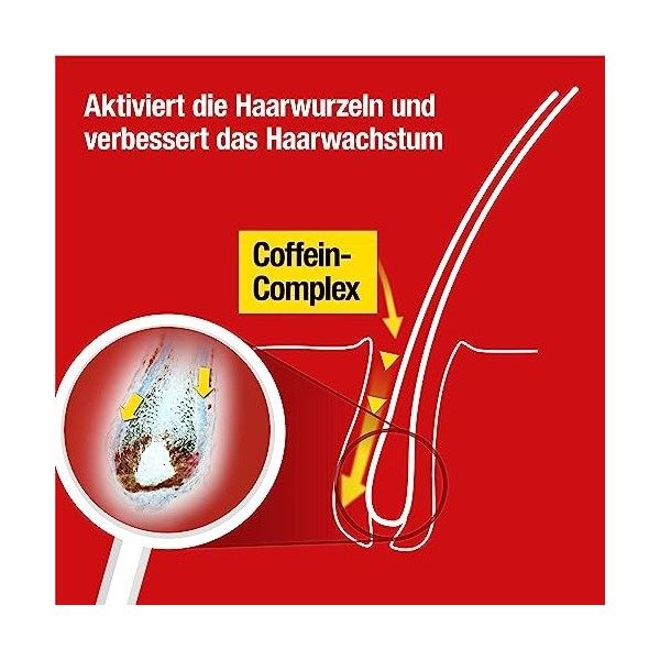 Alpecin Shampooing à la caféine C1-2 x 375 ml – Contre la chute des cheveux héréditaire | Anti-chute | Ressentez plus de chev