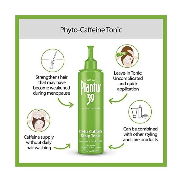 Plantur 39 Tonique à la caféine 1x 200 ml | Prévient et réduit la perte de cheveux | Favorise la croissance et lépaississeme