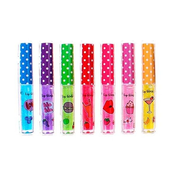 Lip Gloss Scented 1,2 grammes Filles 7-pièces