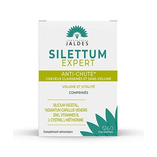 Silettum Expert Anti-Chute Lot 2+1 mois Offert 180 Comprimés | Freine la chute de cheveux | Pour les cheveux clairsemés et 