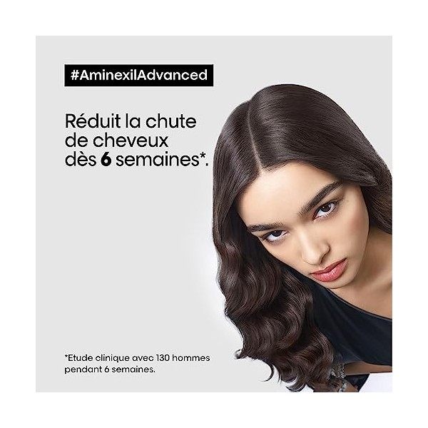 LOréal Professionnel, Cure Anti-Chute de Cheveux 10 Jours, Redensifiant & Stimulant, Pour Homme & Femme, Sans Silicone, Amin