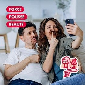 POP IT 60 Gummies Pousse Cheveux - Cure 1 Mois - Vegan, Sans Sucres, Goût Pêche - Vitamine Cheveux Biotine B8 1mg - Pousse Ch